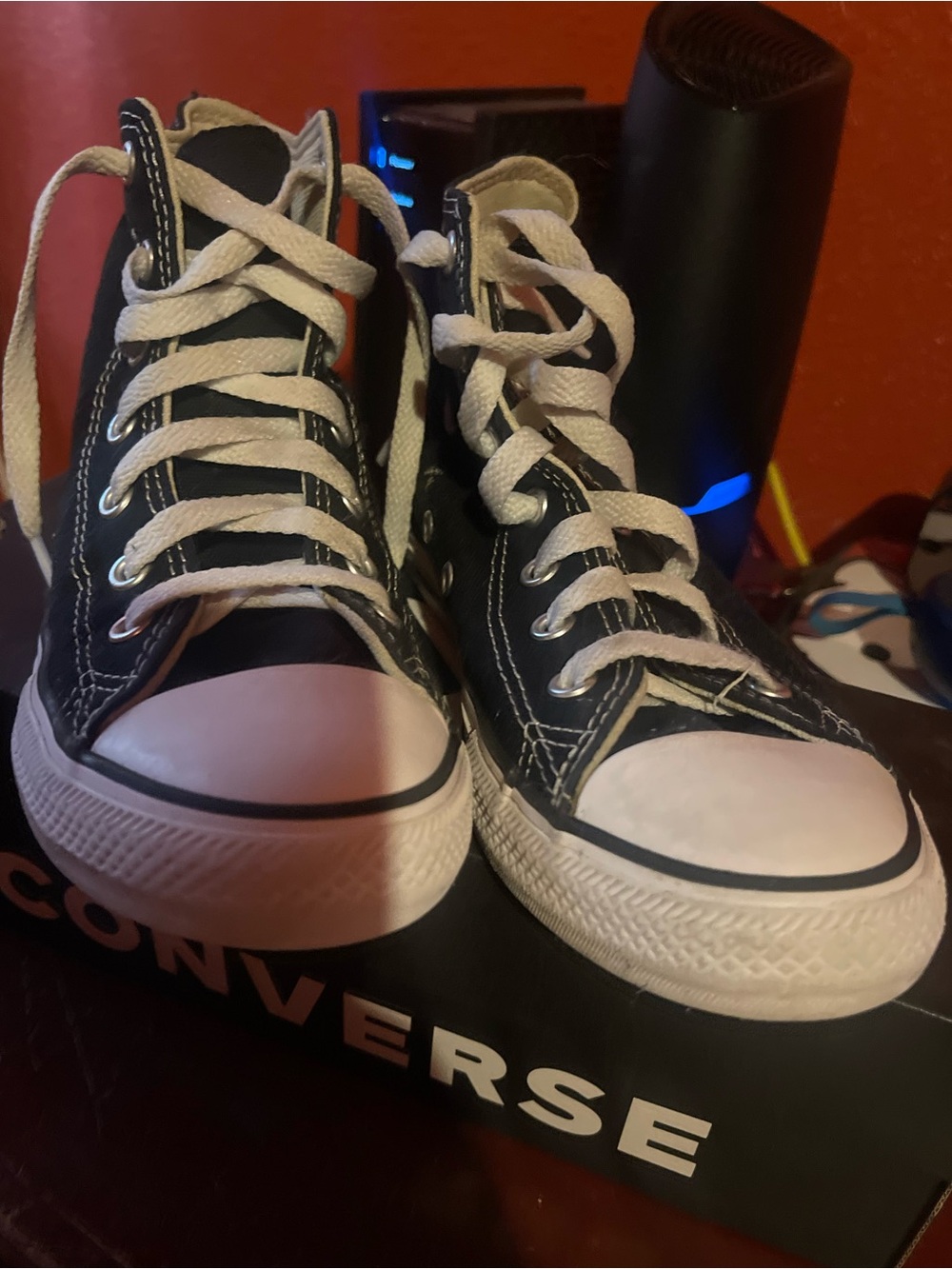 Converse Kids Black and White High-Top Sneakers